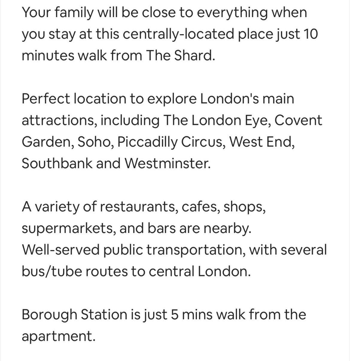 Aprt 10Mins Walk From The Shard! Daire Londra Dış mekan fotoğraf